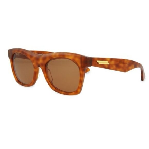 NWT BOTTEGA VENETA HAVANA-HAVANA BROWN SUNGLASSES JAPAN 🇯🇵 Made BV1061S UNISEX - Picture 1 of 16